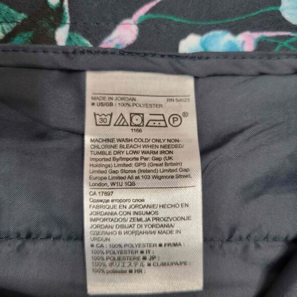 Banana Republic Women’s Avery Cropped Pants Black Floral‎ Size 6 - Picture 6 of 7